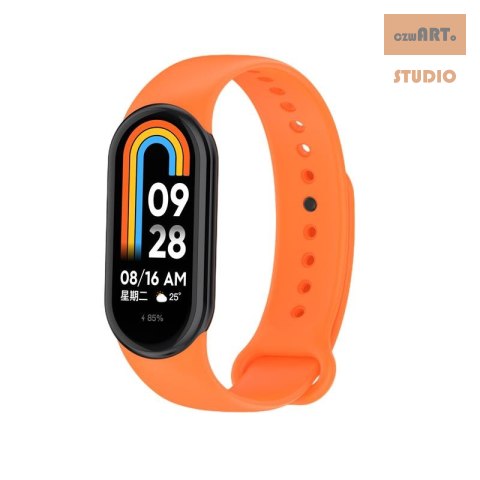 Pasek Silikonowy Mi Band 8 / M8 (3), ORANGE / POMARAŃCZOWY Pasek Silikonowy Mi Band 8 / M8 (3), ORANGE / POMARAŃCZOWY