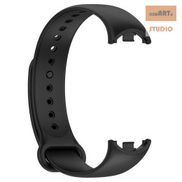Pasek Silikonowy Mi Band 8 / M8 (5), BLACK / CZARNY