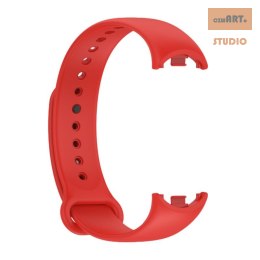 Pasek Silikonowy Mi Band 8 / M8 (6), RED / CZERWONY