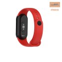 Pasek Silikonowy Mi Band 8 / M8 (6), RED / CZERWONY