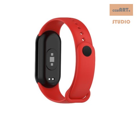 Pasek Silikonowy Mi Band 8 / M8 (6), RED / CZERWONY Pasek Silikonowy Mi Band 8 / M8 (6), RED / CZERWONY