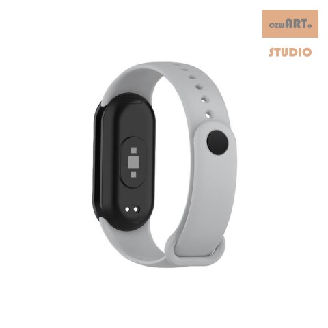 Pasek Silikonowy Mi Band 8 / M8 (7), GRAY / SZARY Pasek Silikonowy Mi Band 8 / M8 (7), GRAY / SZARY