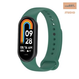 Pasek Silikonowy Mi Band 8 / M8 (8), GREEN / ZIELONY