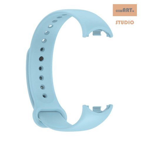 Pasek Silikonowy Mi Band 8 / M8 (9), LIGHT BLUE / BŁĘKITNY