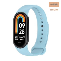 Pasek Silikonowy Mi Band 8 / M8 (9), LIGHT BLUE / BŁĘKITNY