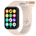 Pasek Silikonowy Mi Band 8 Pro / M8 Pro (2), LIGHT PINK / PUDROWY RÓŻ