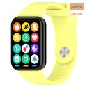 Pasek Silikonowy Mi Band 8 Pro / M8 Pro (6), YELLOW / ŻÓŁTY