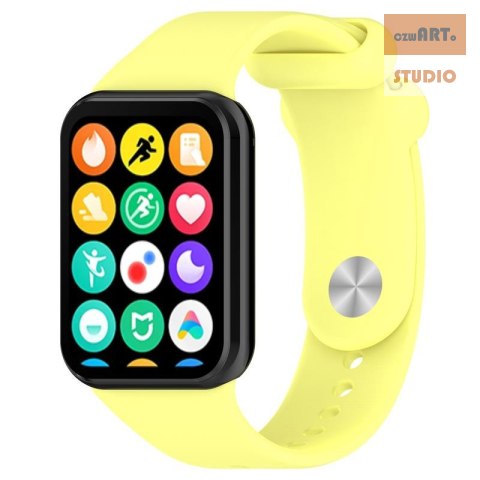 Pasek Silikonowy Mi Band 8 Pro / M8 Pro (6), YELLOW / ŻÓŁTY Pasek Silikonowy Mi Band 8 Pro / M8 Pro (6), YELLOW / ŻÓŁTY