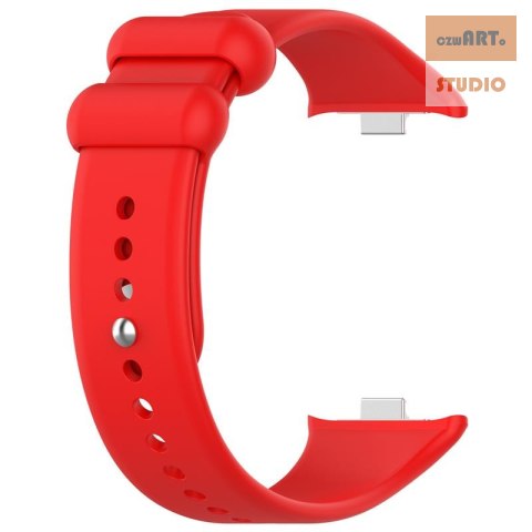 Pasek Silikonowy Mi Band 8 Pro / M8 Pro (7), RED / CZERWONY