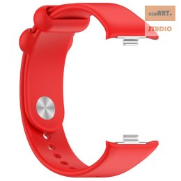 Pasek Silikonowy Mi Band 8 Pro / M8 Pro (7), RED / CZERWONY