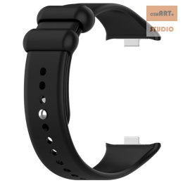 Pasek Silikonowy Mi Band 8 Pro / M8 Pro (8), BLACK / CZARNY