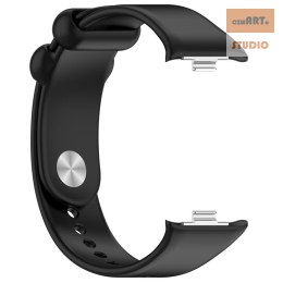 Pasek Silikonowy Mi Band 8 Pro / M8 Pro (8), BLACK / CZARNY