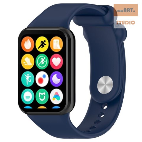 Pasek Silikonowy Mi Band 8 Pro / M8 Pro (9), NAVY / GRANATOWY Pasek Silikonowy Mi Band 8 Pro / M8 Pro (9), NAVY / GRANATOWY