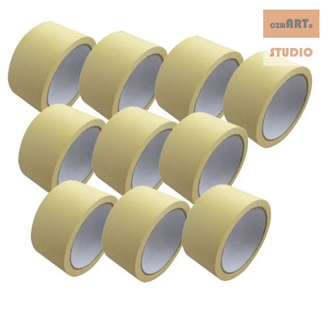 Taśma malarska 38mm x 50m 10 sztuk Taśma malarska 38mm x 50m 10 sztuk