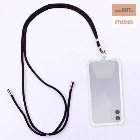 UNIWERSALNA SMYCZ NA SZYJĘ DO TELEFONU / NA RAMIĘ, BLACK / CZARNY UNIWERSALNA SMYCZ NA SZYJĘ DO TELEFONU / NA RAMIĘ, BLACK / CZARNY