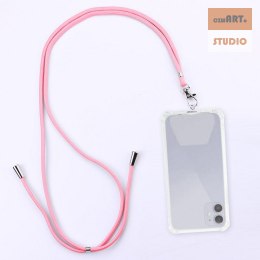 UNIWERSALNA SMYCZ NA SZYJĘ DO TELEFONU / NA RAMIĘ, PINK / RÓŻOWY