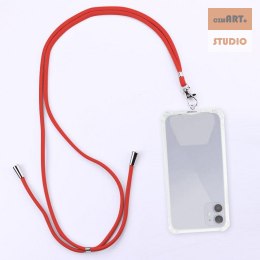 UNIWERSALNA SMYCZ NA SZYJĘ DO TELEFONU / NA RAMIĘ, RED / CZERWONY