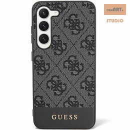 GUESS SAMSUNG S24 ULTRA GUHCS24LG4GLBR STRIPE COLLECTION BLACK