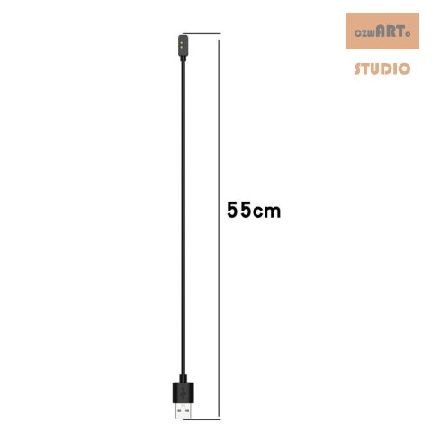 Ładowarka USB Mi Band / Smart Band 7 Pro BLACK / CZARNY, 55cm Ładowarka USB Mi Band / Smart Band 7 Pro BLACK / CZARNY, 55cm