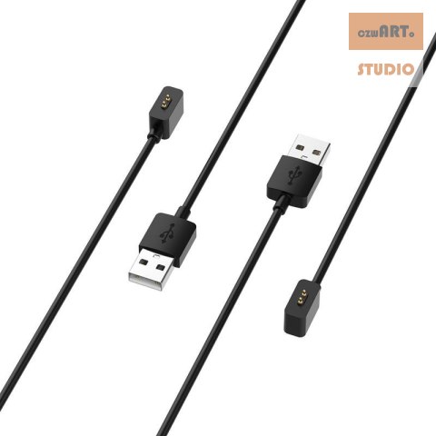Ładowarka USB Mi Band / Smart Band 8 / 8 PRO, BLACK / CZARNY, 60cm Ładowarka USB Mi Band / Smart Band 8 / 8 PRO, BLACK / CZARNY, 60cm