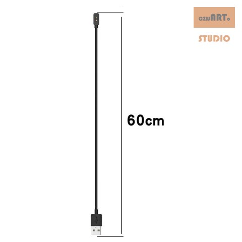 Ładowarka USB Mi Band / Smart Band 8 / 8 PRO, BLACK / CZARNY, 60cm Ładowarka USB Mi Band / Smart Band 8 / 8 PRO, BLACK / CZARNY, 60cm