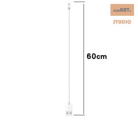 Ładowarka USB Mi Band / Smart Band 8 / 8 PRO, WHITE / BIAŁY, 60cm Ładowarka USB Mi Band / Smart Band 8 / 8 PRO, WHITE / BIAŁY, 60cm