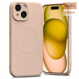Mercury Semi-Silicon Magsafe Iphone 15 PINK SAND / PUDROWY RÓŻ