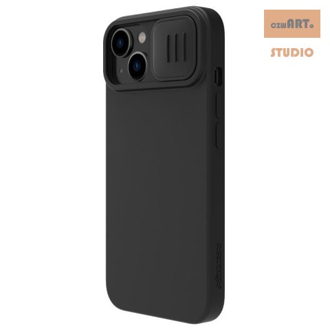 Nillkin Camshield Silky Magnetic Silicon Iphone 15 Plus , BLACK / CZARNY Nillkin Camshield Silky Magnetic Silicon Iphone 15 Plus , BLACK / CZARNY