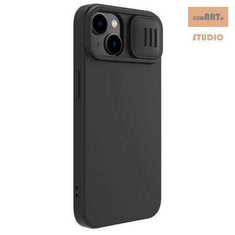 Nillkin Camshield Silky Magnetic Silicon Iphone 15 Plus , BLACK / CZARNY Nillkin Camshield Silky Magnetic Silicon Iphone 15 Plus , BLACK / CZARNY