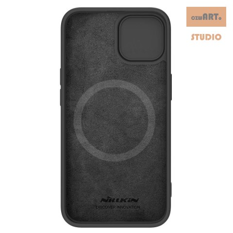 Nillkin Camshield Silky Magnetic Silicon Iphone 15 Plus , BLACK / CZARNY Nillkin Camshield Silky Magnetic Silicon Iphone 15 Plus , BLACK / CZARNY