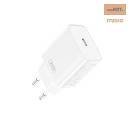 XO ŁAD SIEC CE15 PD 20W USB-C BIAŁA + KABEL USB-C/LIGHTNING