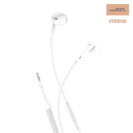 EP7 XO Słuchawki białe jack 3,5mm przewodowe