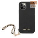 GUESS IPHONE 12 PRO SAFFIANO CHAIN GUHCP12MSASGBK BLACK/CZARNY