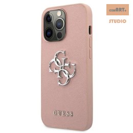 GUESS IPHONE 13 PRO SAFFIANO GUHCP13LSA4GSPI PINK/RÓŻOWY
