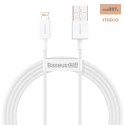 KABEL BASEUS SUPERIOR USB-LIGHTNING 2.4A 1.5M BIAŁY/WHITE