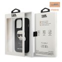 KARL LAGERFELD IPHONE 13 PRO SAFFIANO IKONIK KARLS PATCH KLHCP13LOKPK BLACK