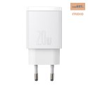 ŁAD SIEC BASEUS COMPACT QC USB-USB-C 20W BIAŁA/WHITE