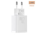 ŁAD SIEC BASEUS COMPACT QC USB-USB-C 20W BIAŁA/WHITE