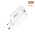 ŁAD SIEC T-PHOX TEMPO 1xUSB 18W QC 3.0 BIAŁA/WHITE