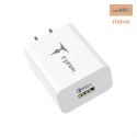 ŁAD SIEC T-PHOX TEMPO 1xUSB 18W QC 3.0 BIAŁA/WHITE