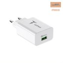 ŁAD SIEC T-PHOX TEMPO 1xUSB 18W QC 3.0 BIAŁA/WHITE