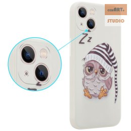 MX OWL SLEEPY IPHONE 12 MINI BEIGE / BEŻOWY