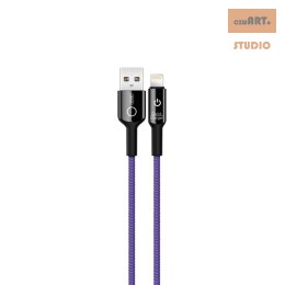 NB102 XO Kabel USB/8-pin 2,4A 1m fioletowy