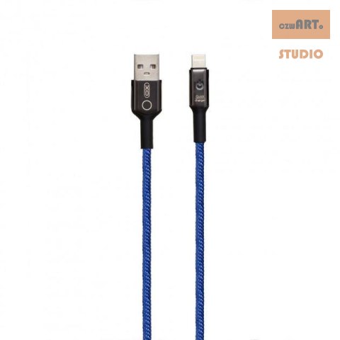 NB102 XO Kabel USB/8-pin 2,4A 1m niebieski