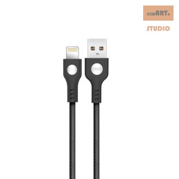 NB107 XO Kabel USB/8-pin czarny 1m 2,1A