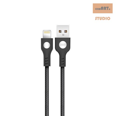 NB107 XO Kabel USB/8-pin czarny 1m 2,1A