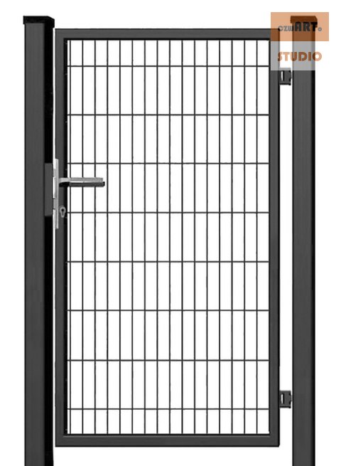 Furtka SX 656 - 1,00 x 1,70 m - antracyt , zielona