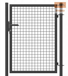 Furtka ogrodowa SX 1,00 x 1,50 m - antracyt , zielona