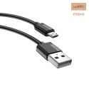 KABEL T-PHOX NETS MICRO USB BLACK 2.4A ; PVC ; 2M