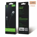 KABEL T-PHOX NETS MICRO USB BLACK 2.4A ; PVC ; 2M